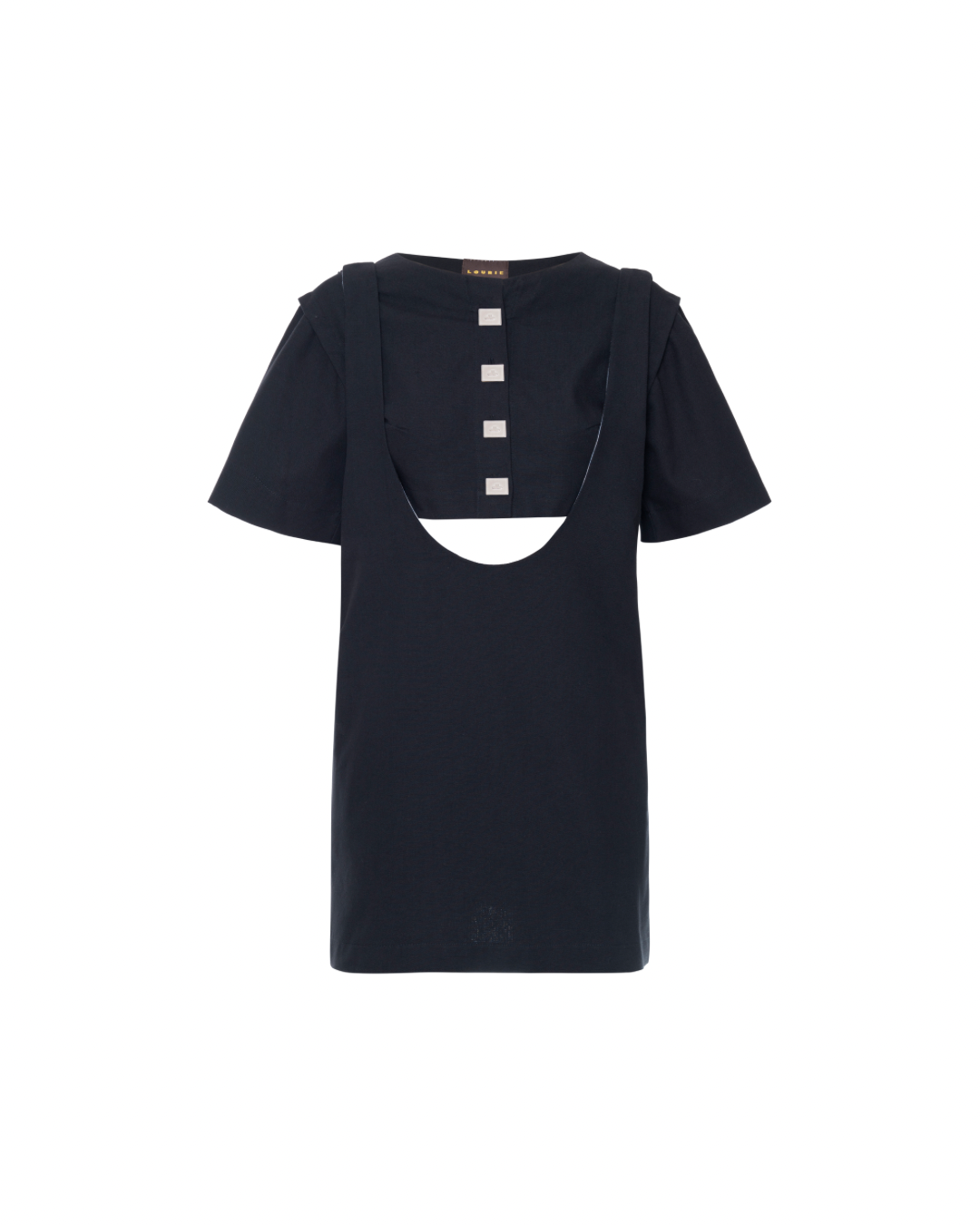 Vestido Suspensório Copenhagen Preto