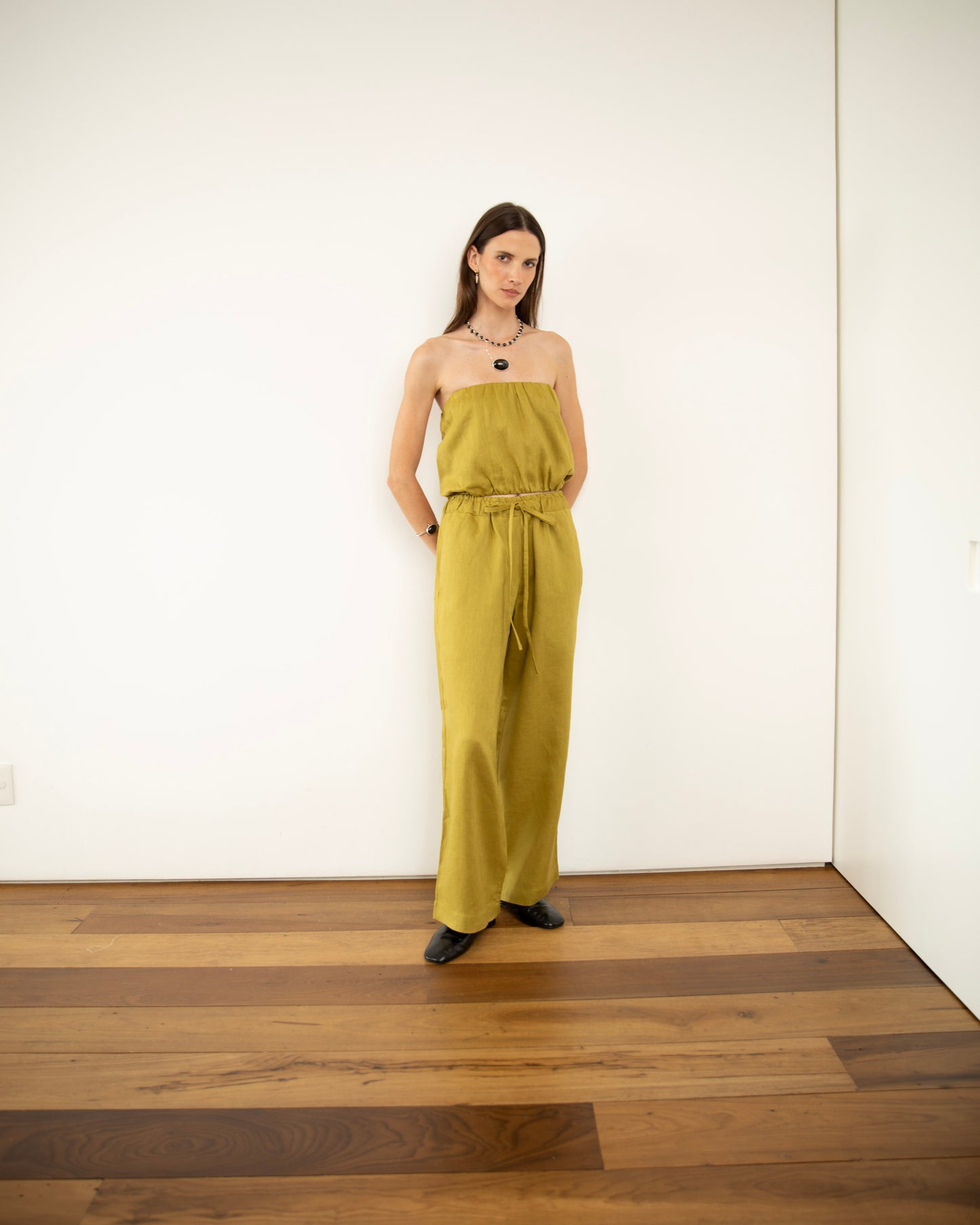 Calça Pijama Linho Verde