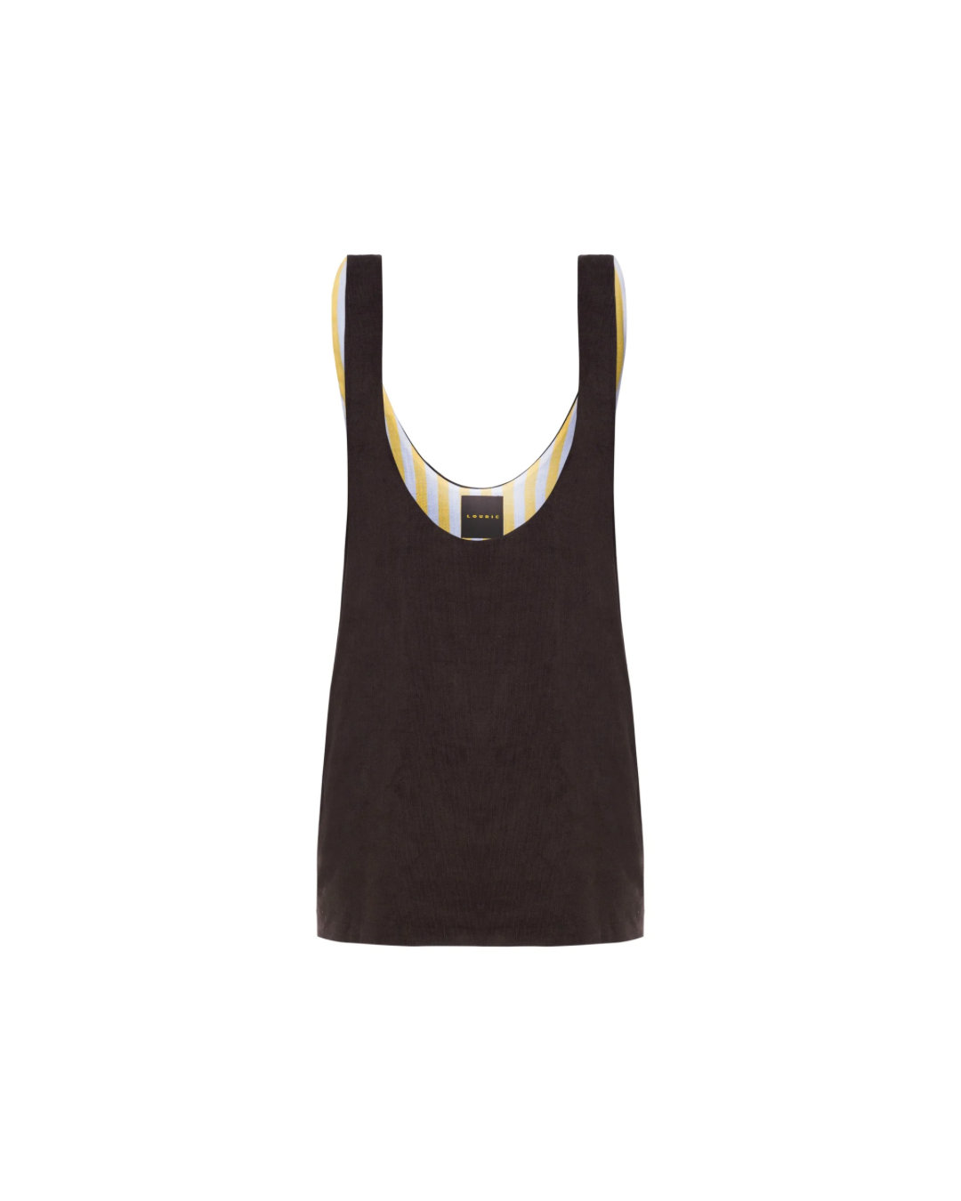 Vestido Suspensório Veludo Marrom