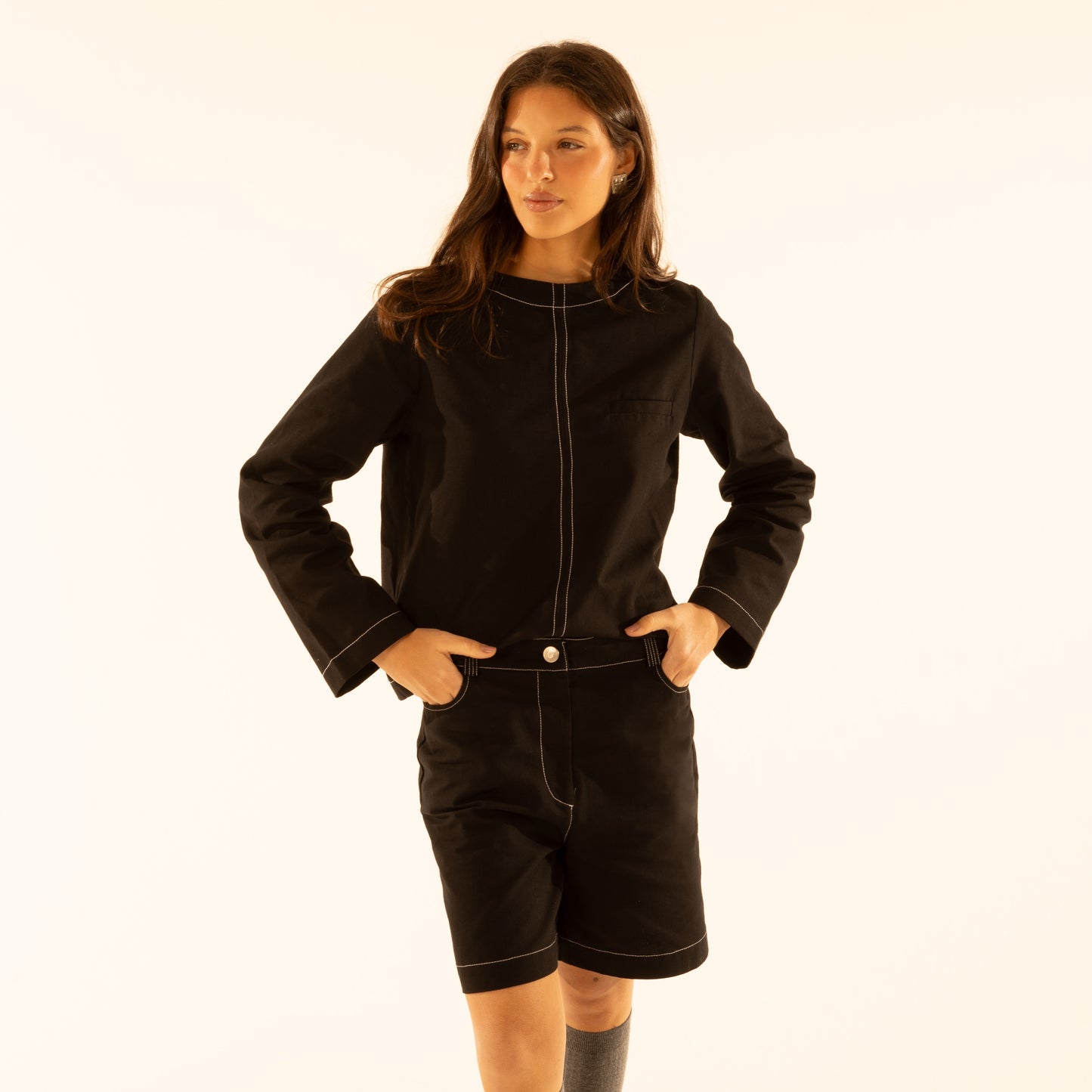 Blusa Mosquetões Preta