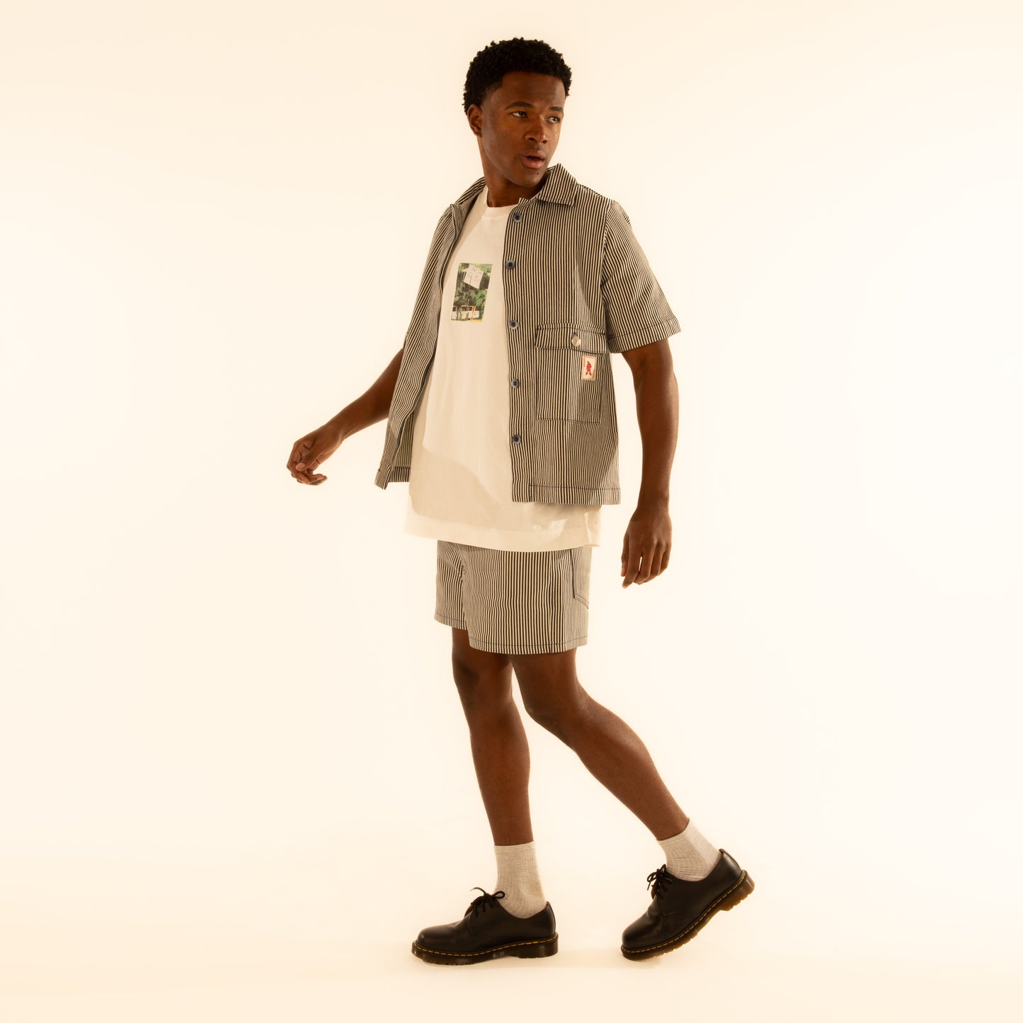 Shorts Jeans Listrado Copenhagen