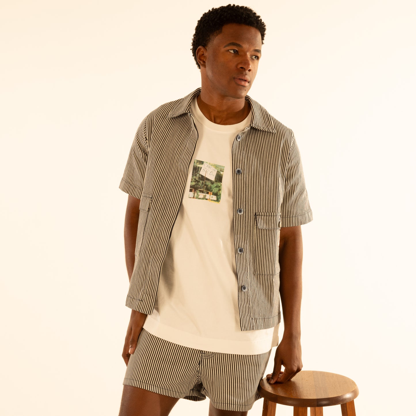 Camisa Jeans Copenhagen Listrada