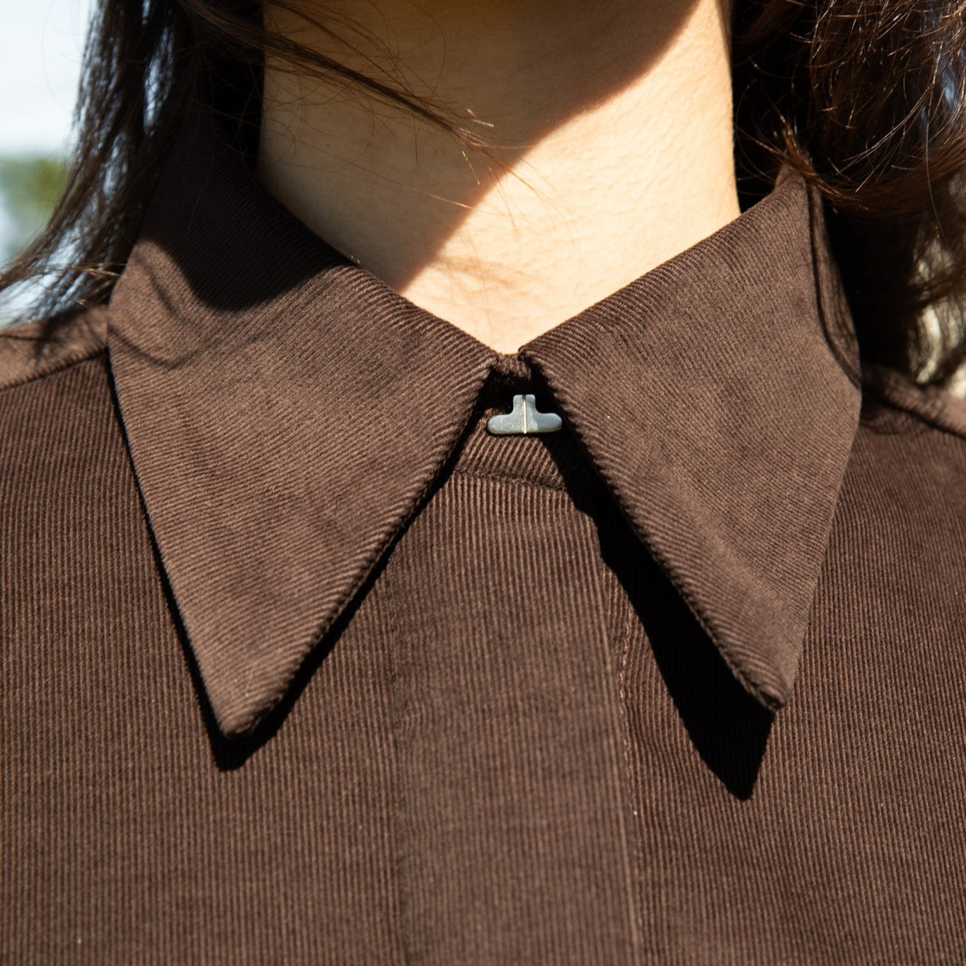 Camisa Veludo Marrom