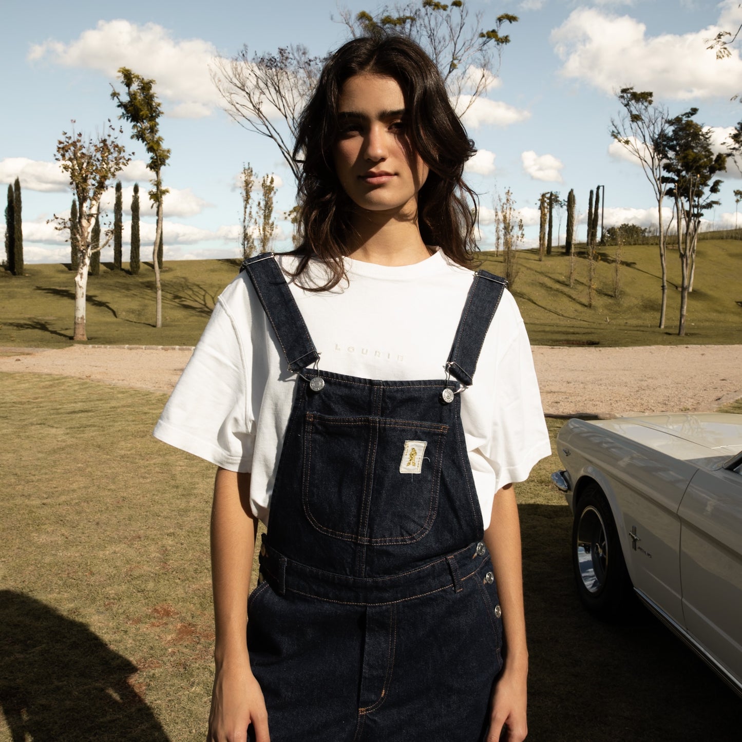 Jardineira Jeans Unissex