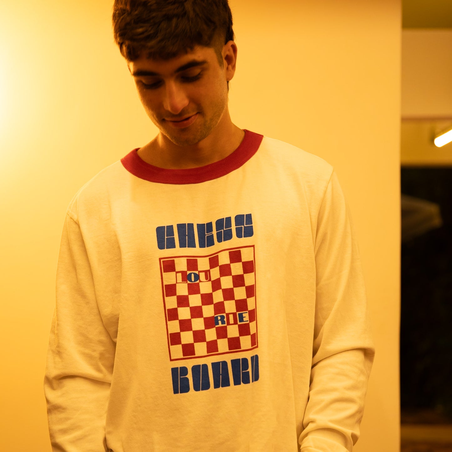 Camiseta Manga Longa Vermelha Unissex