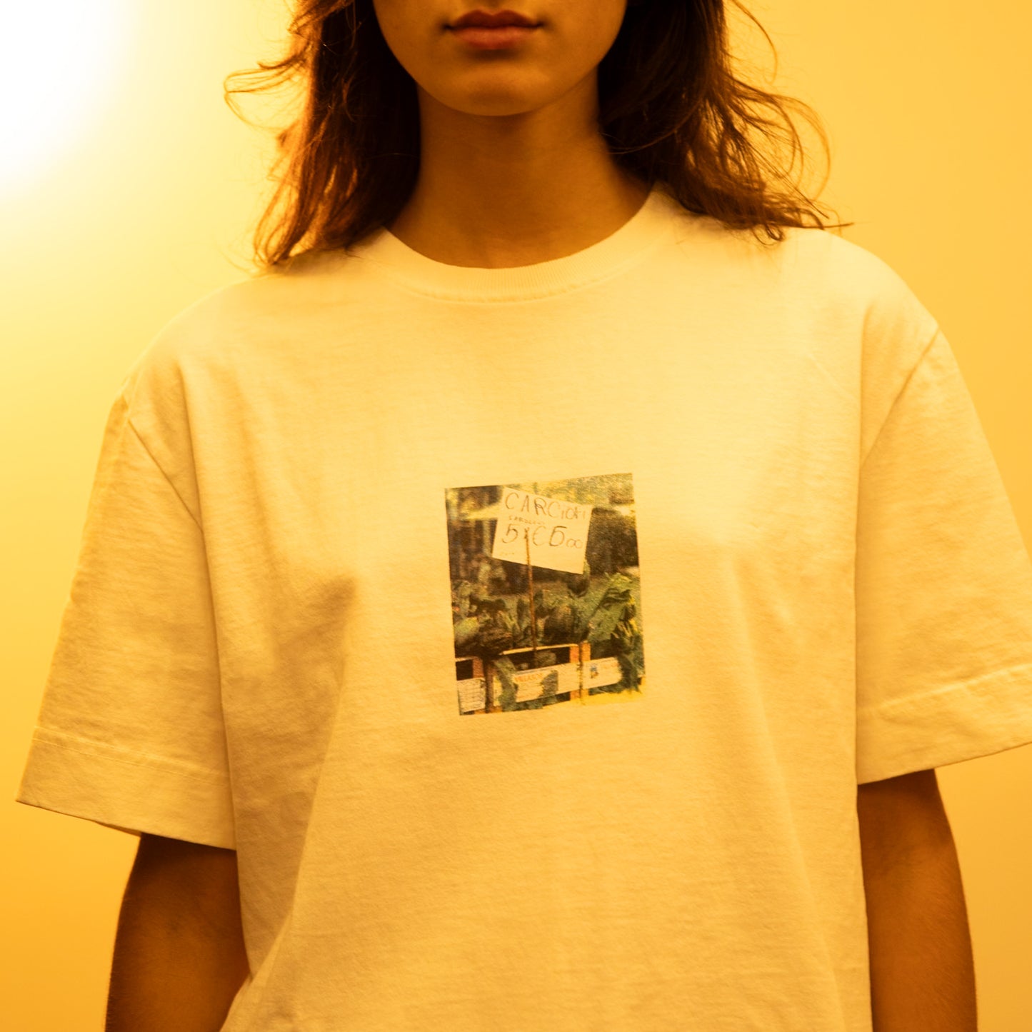 Camiseta Carciofi Analogic Off- White Unissex