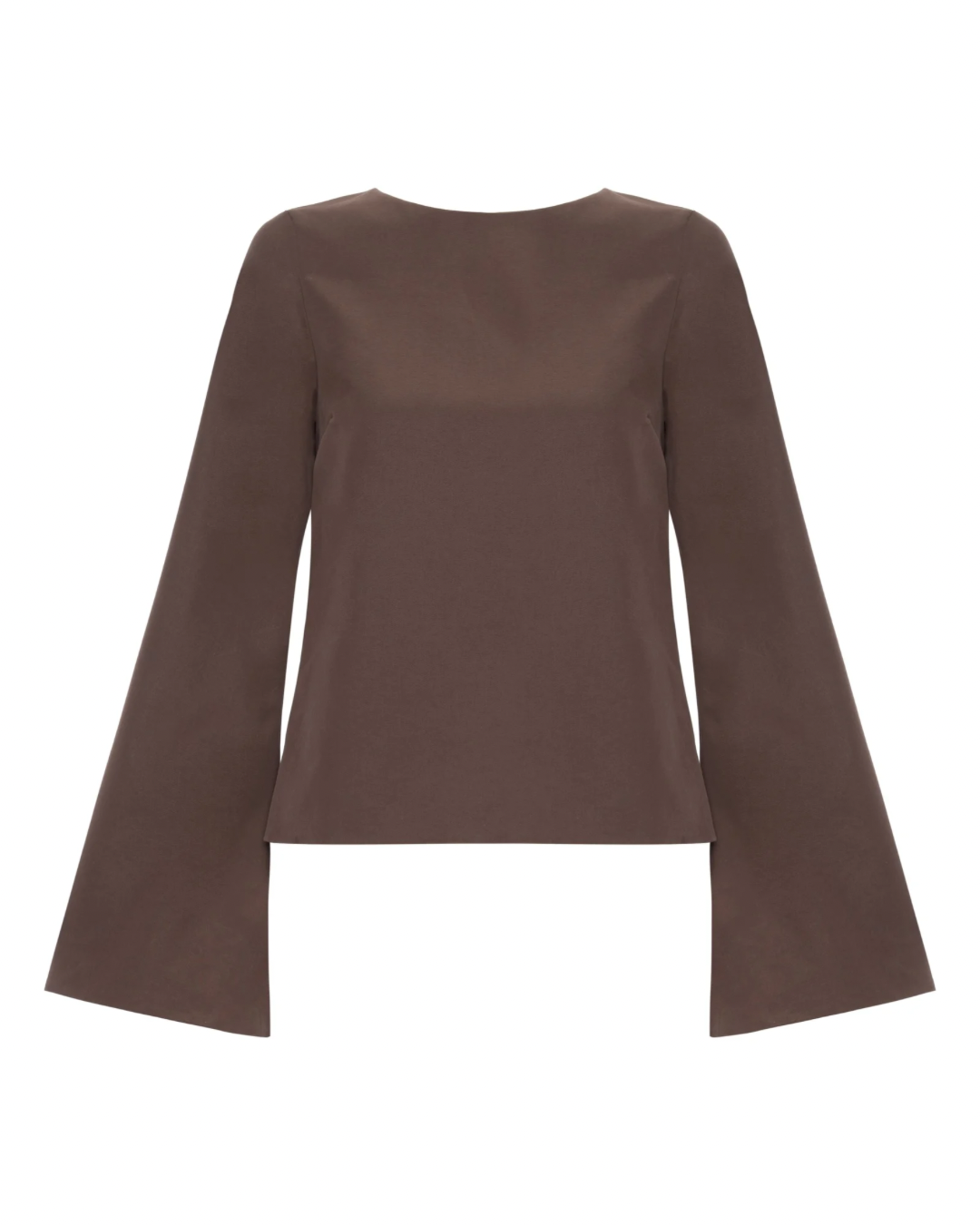 Blusa Cartas Costas Abertas Marrom