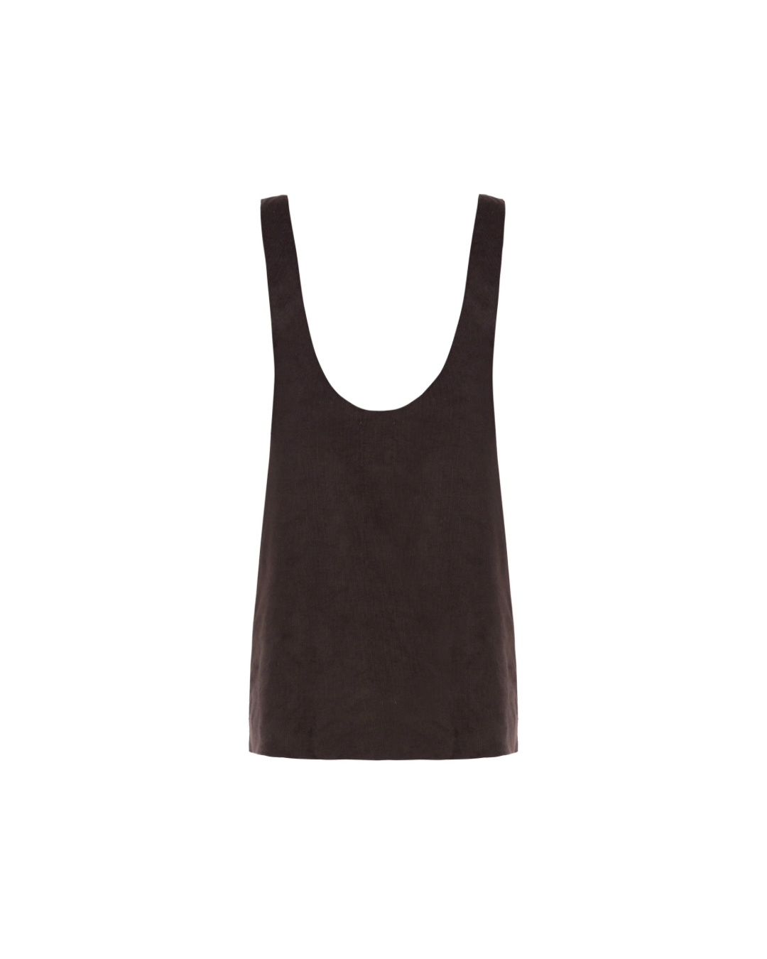 Vestido Suspensório Veludo Marrom