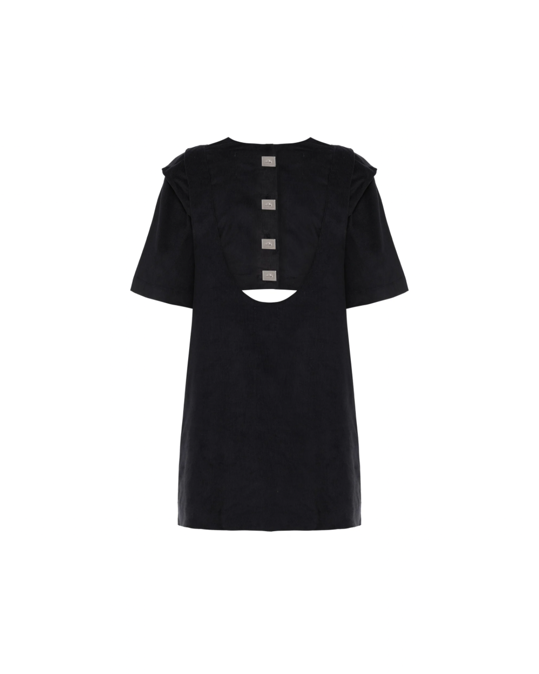 Vestido Suspensório Veludo Preto