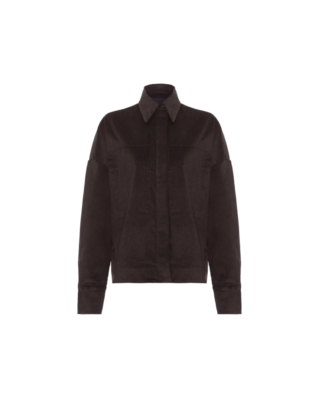 Camisa Veludo Marrom