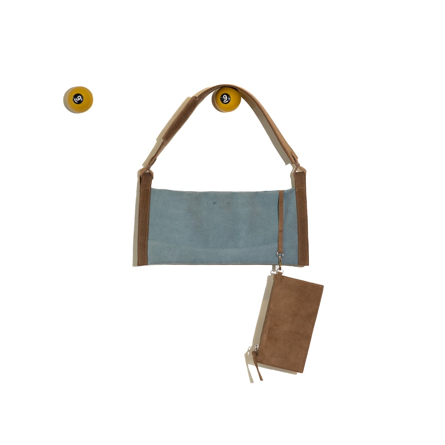 Bolsa São Paulo Azul e Marrom