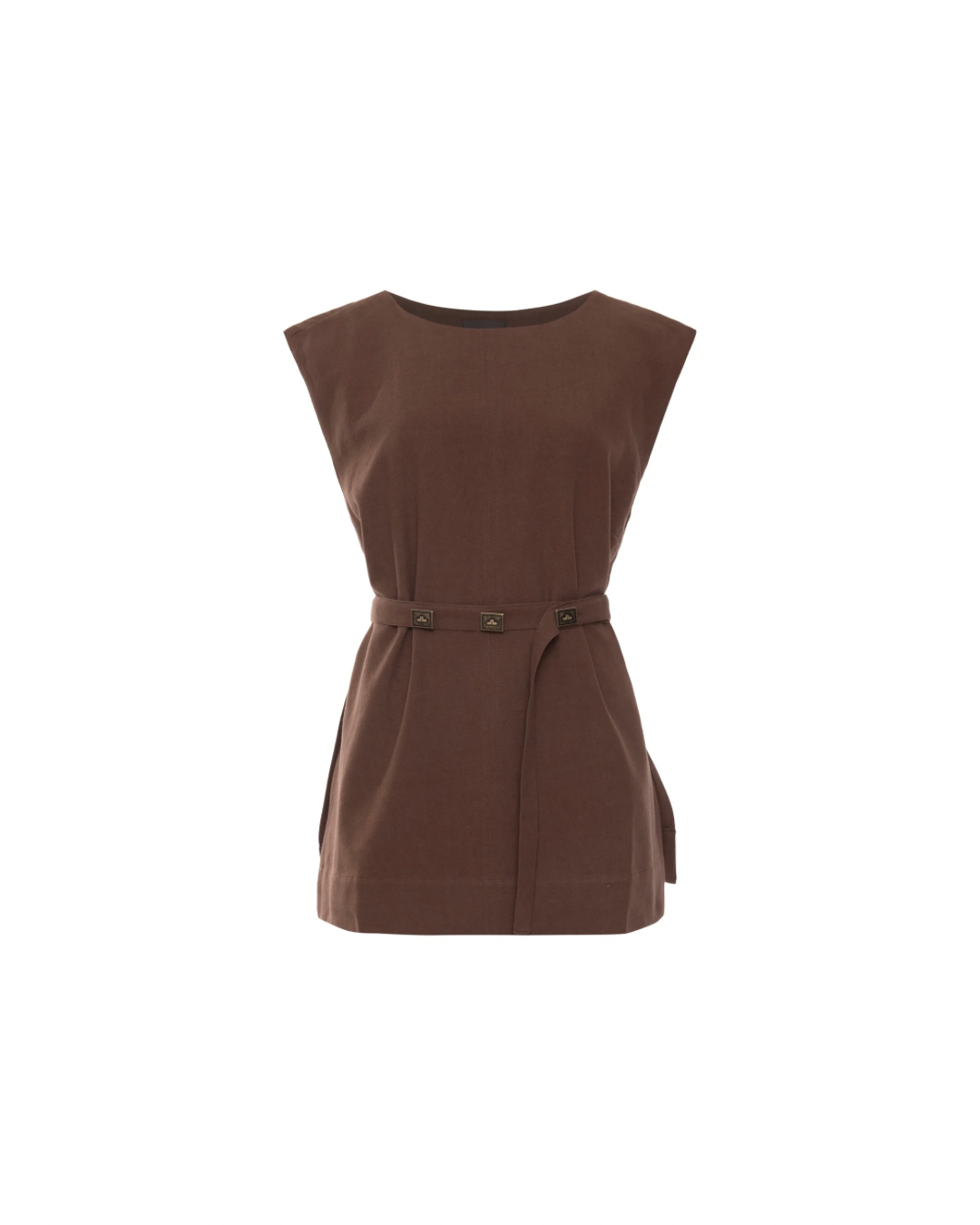 Blusa Cinto Marrom