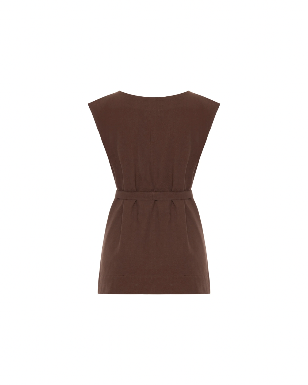 Blusa Cinto Marrom