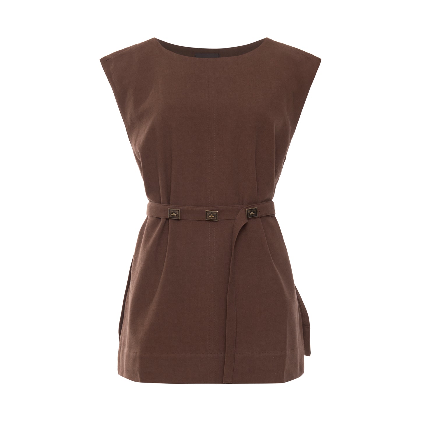 Blusa Cinto Marrom