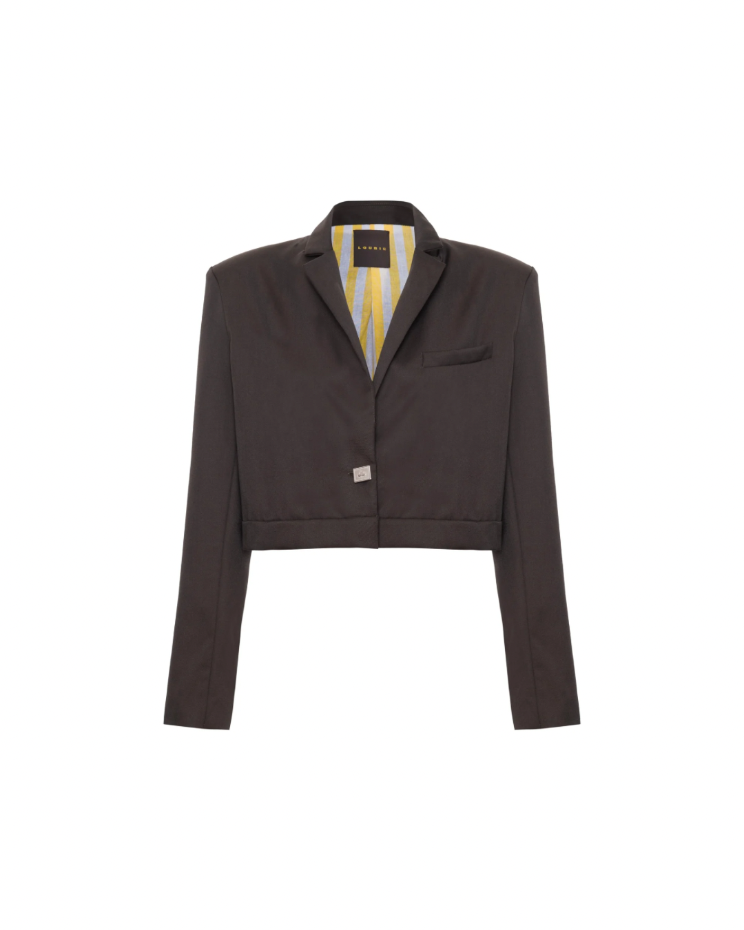 Blazer Cropped Marrom