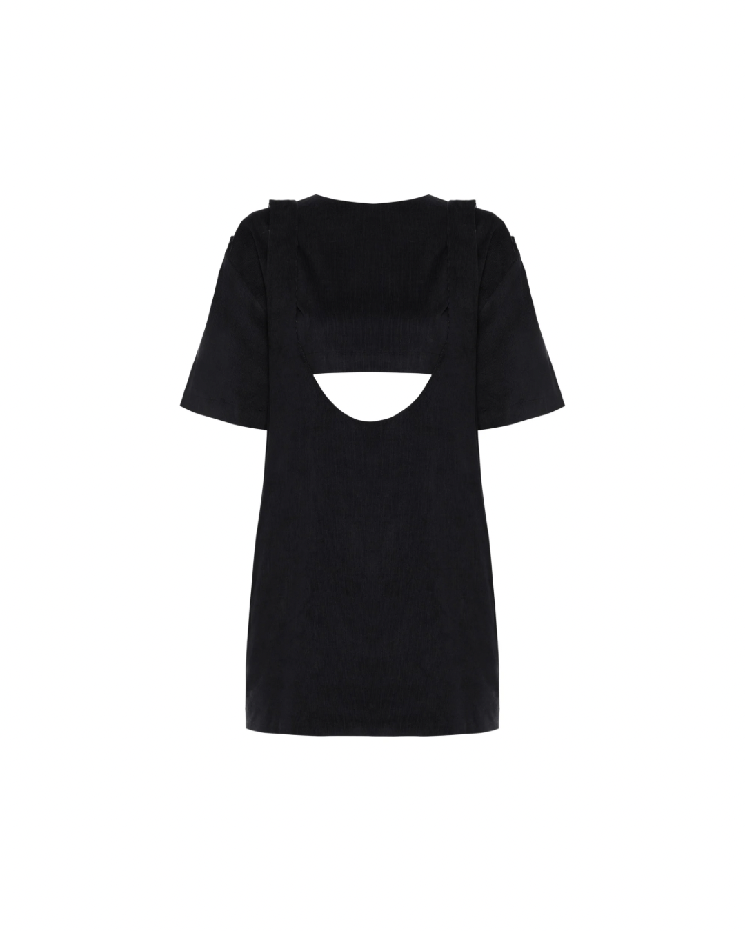 Vestido Suspensório Veludo Preto