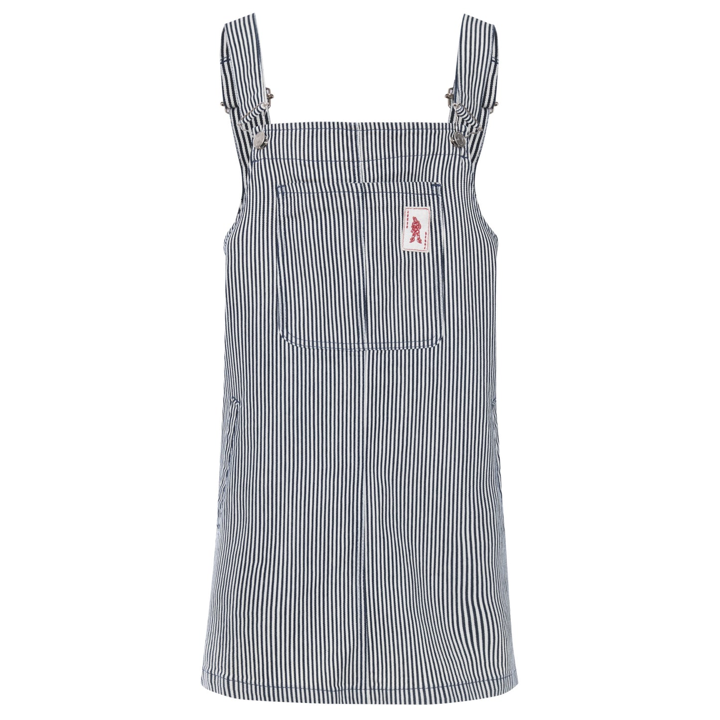Vestido Jardineira Listrado