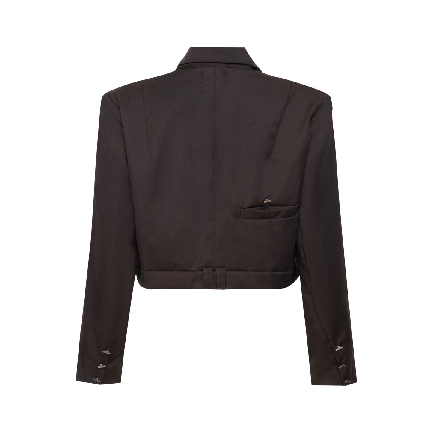 Blazer Cropped Marrom