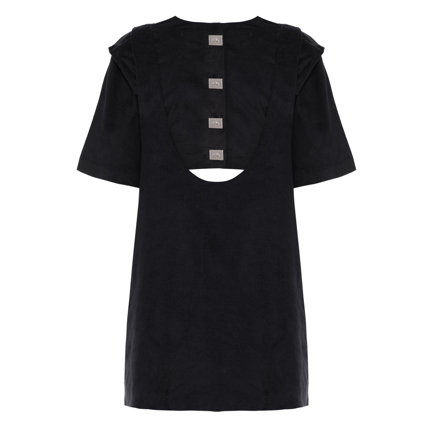 Vestido Suspensório Veludo Preto