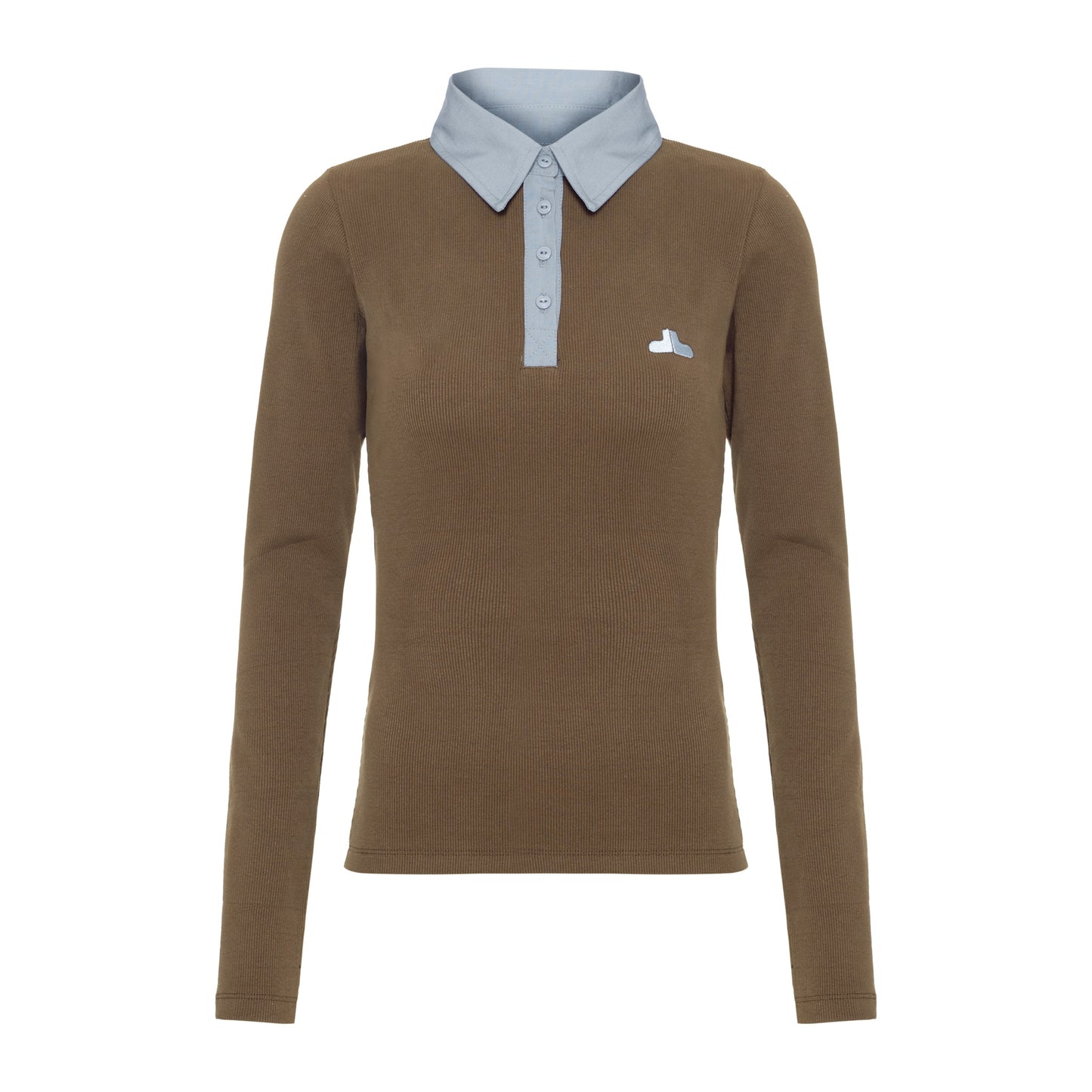 Polo Logo Marrom