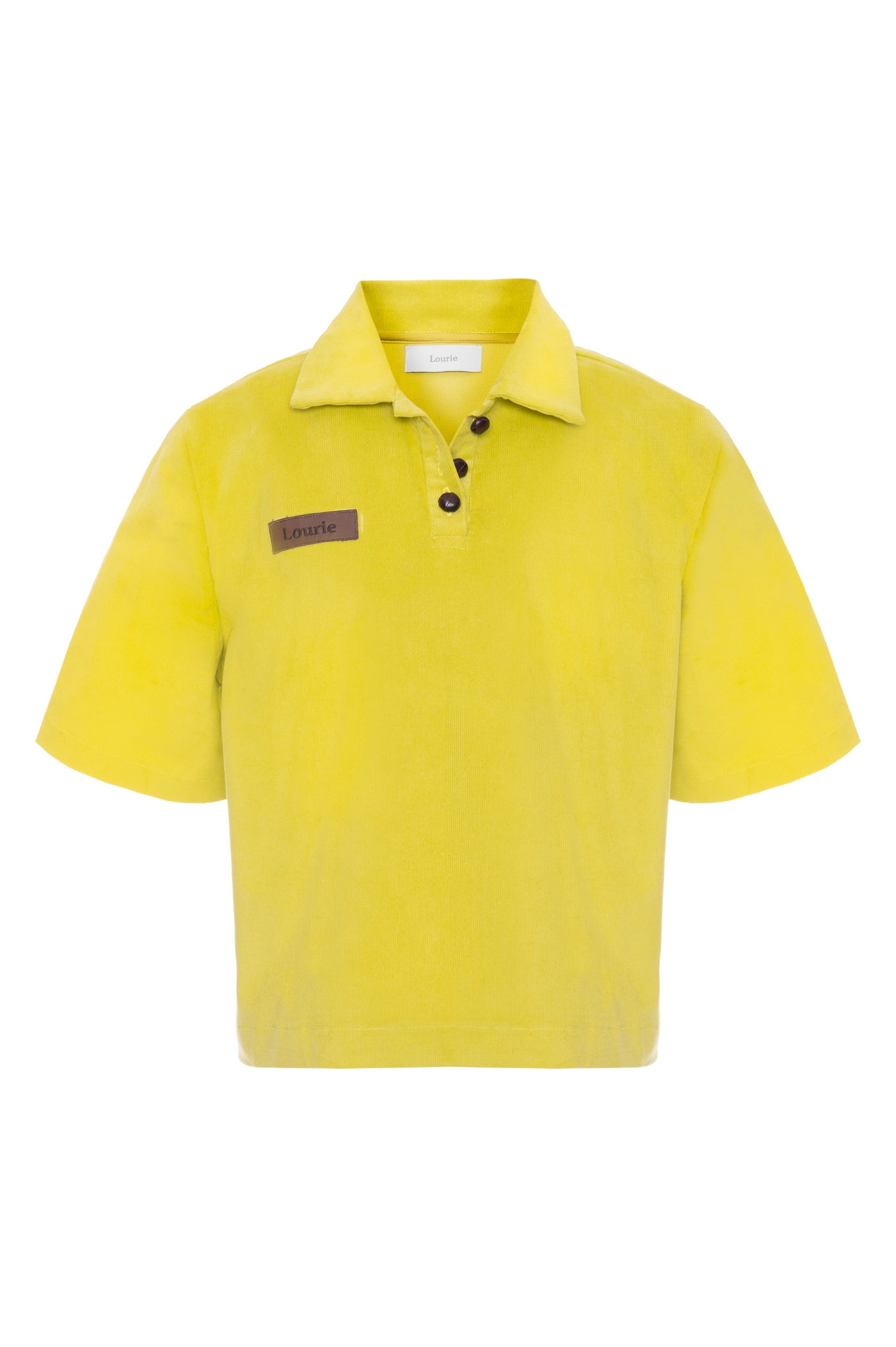 Polo Cotelê Amarelo