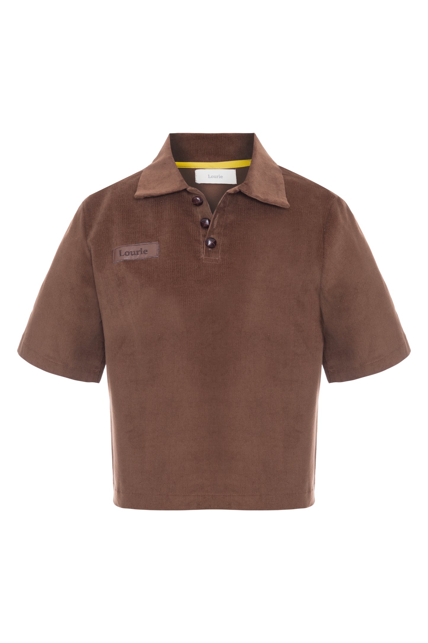 Polo Cotelê Marrom