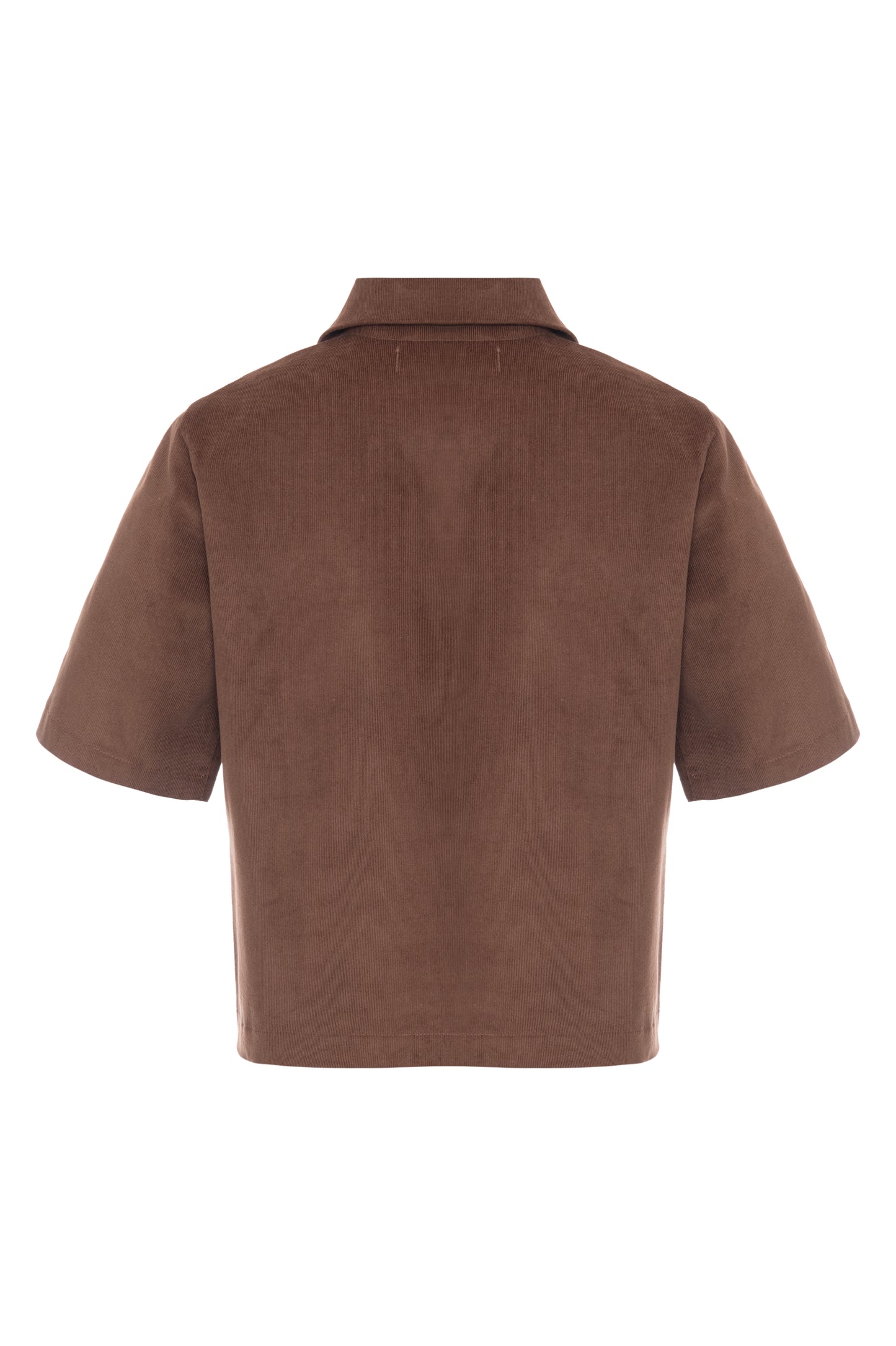 Polo Cotelê Marrom