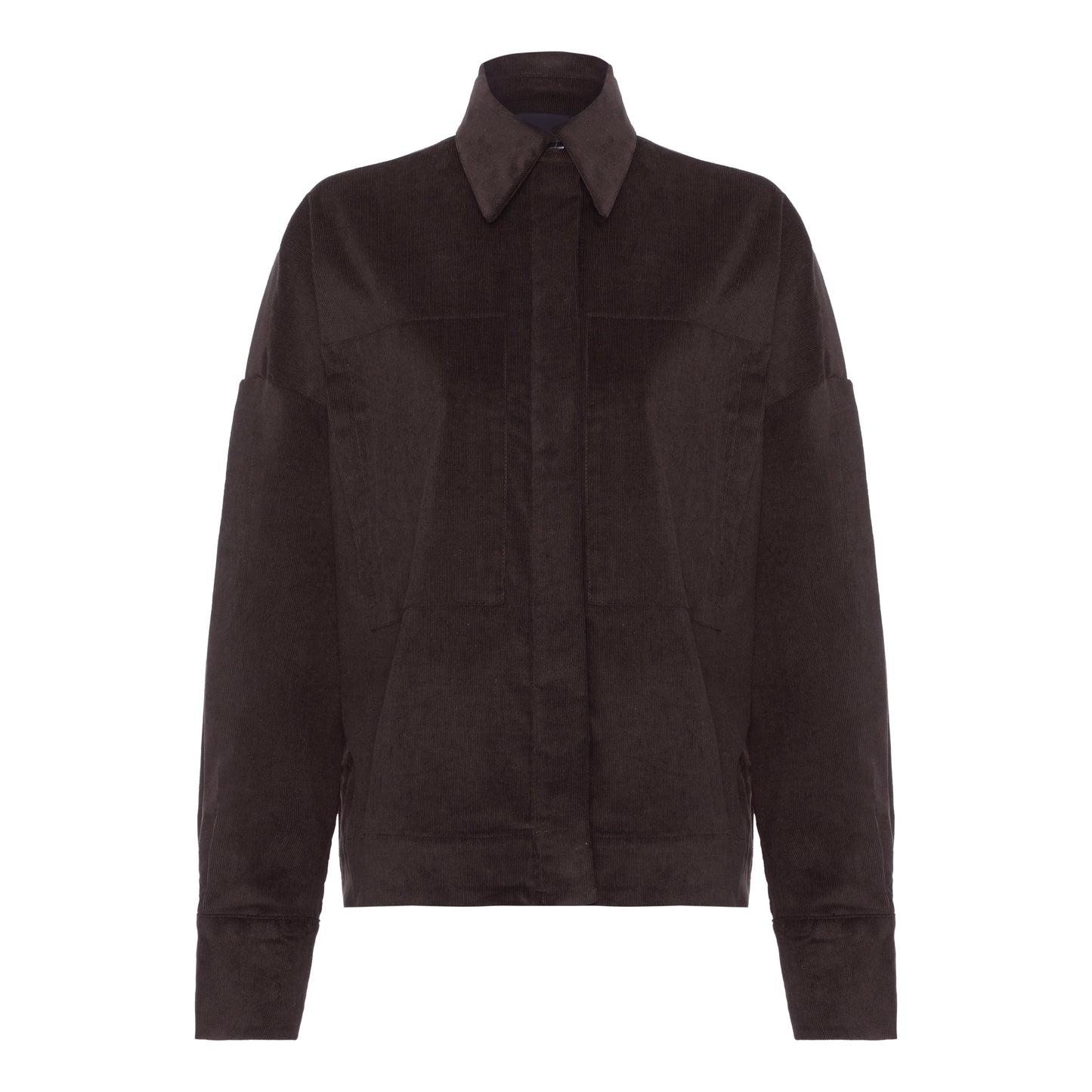 Camisa Veludo Marrom
