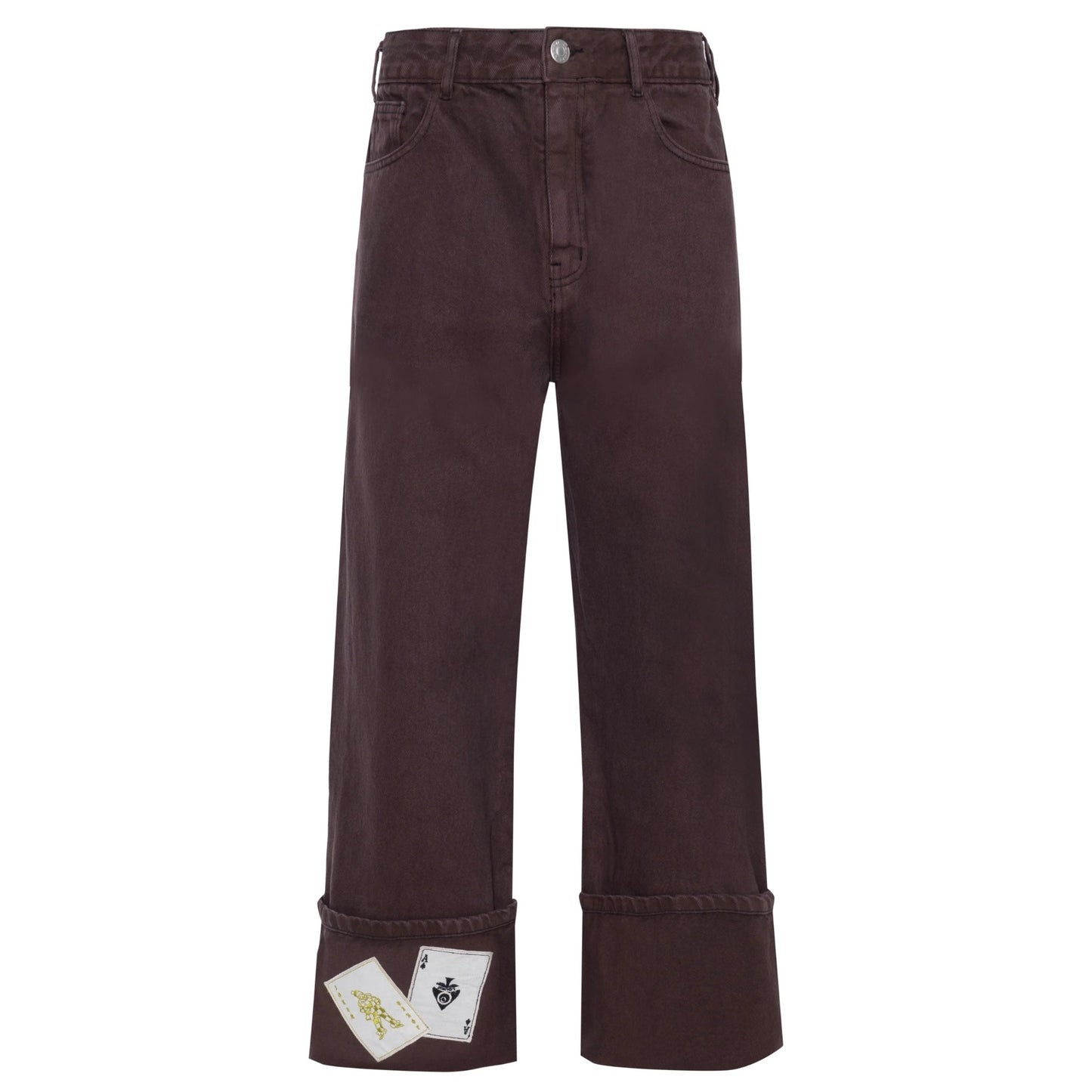 Calça Jeans Cartas Marrom