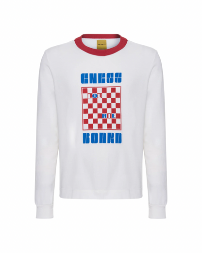 Camiseta Manga Longa Vermelha Unissex