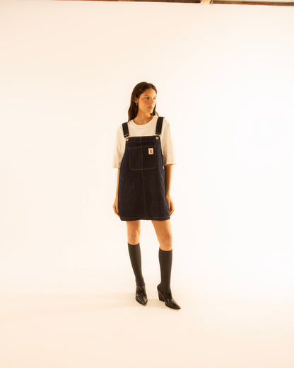 Vestido Jardineira Jeans