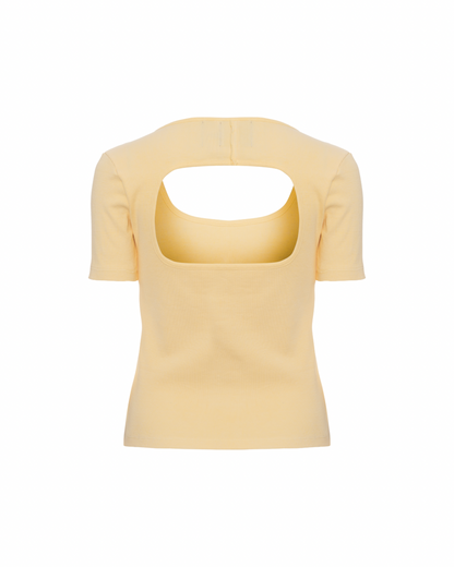 Blusa Quadrada Manteiga