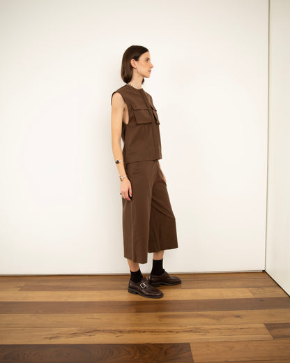 Bermuda Comprida Marrom