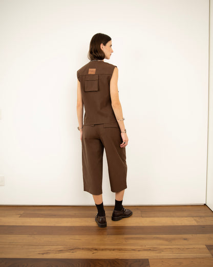 Bermuda Comprida Marrom