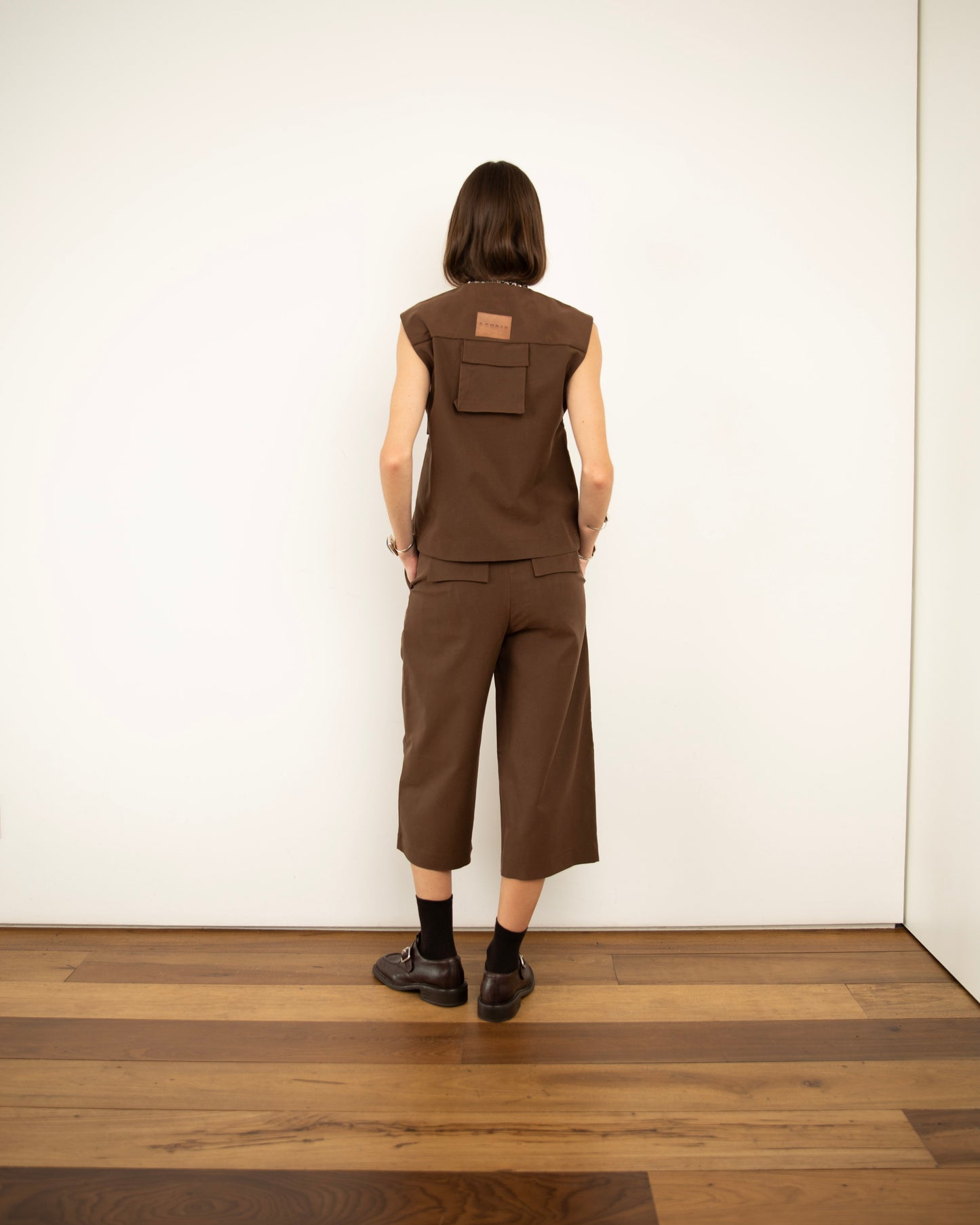 Bermuda Comprida Marrom