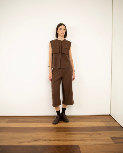 Bermuda Comprida Marrom