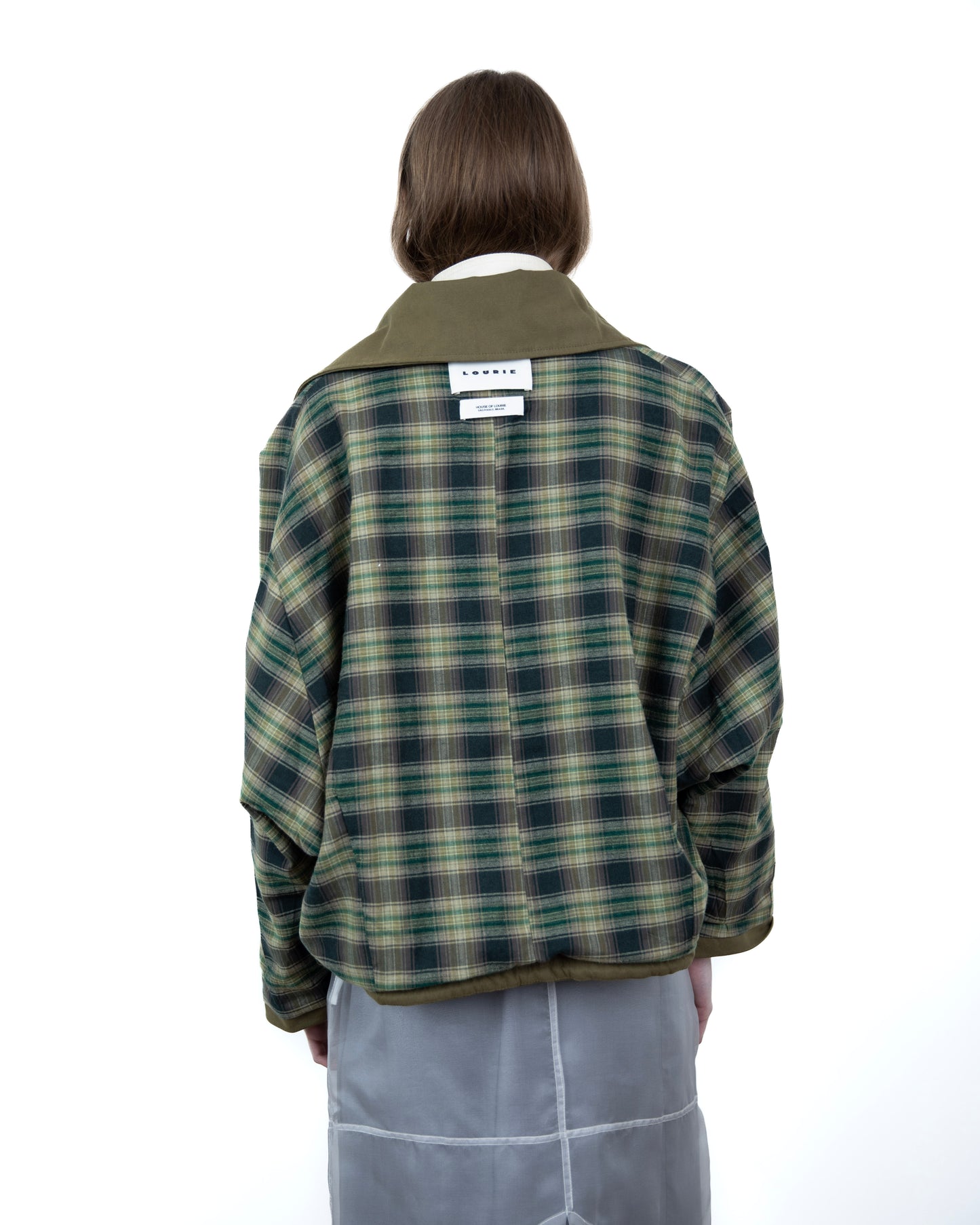 Trench Curto Dupla Face Verde