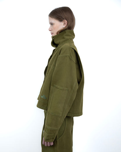 Jaqueta Boxy Verde