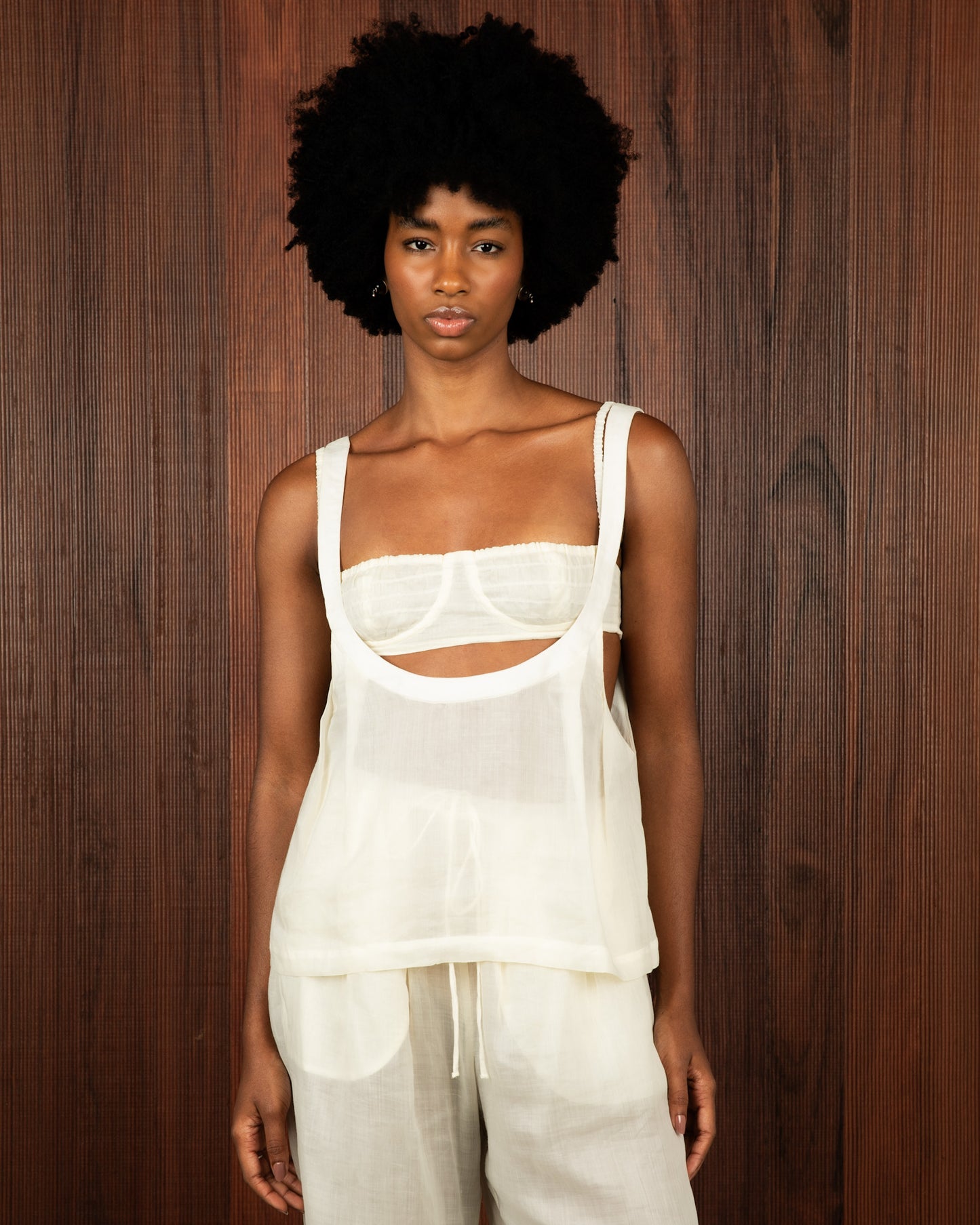 Blusa Voil de Linho Off White