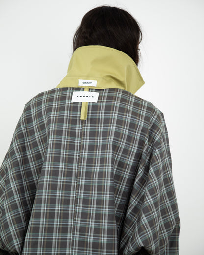 Trench Curto Dupla Face Caqui