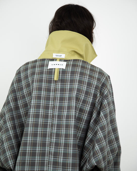 Trench Curto Dupla Face Caqui