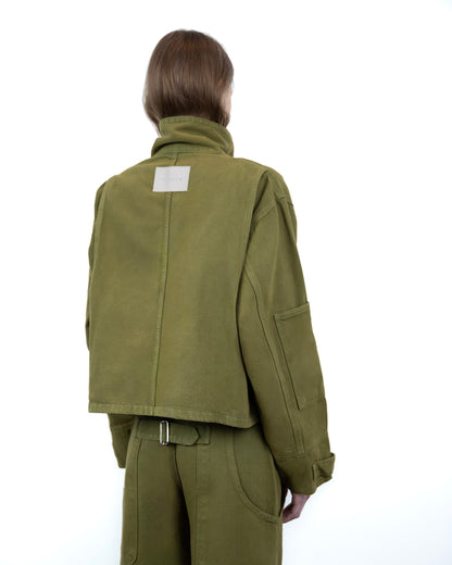 Jaqueta Boxy Verde