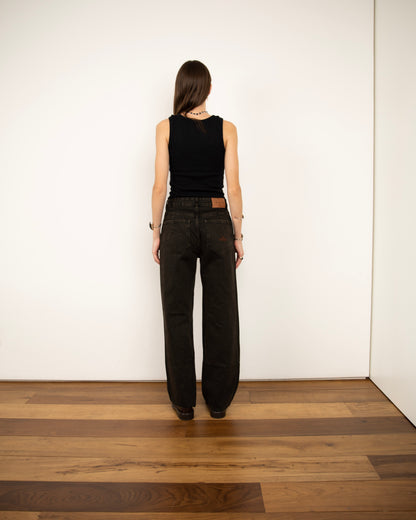 Calça Jeans Logo Preta