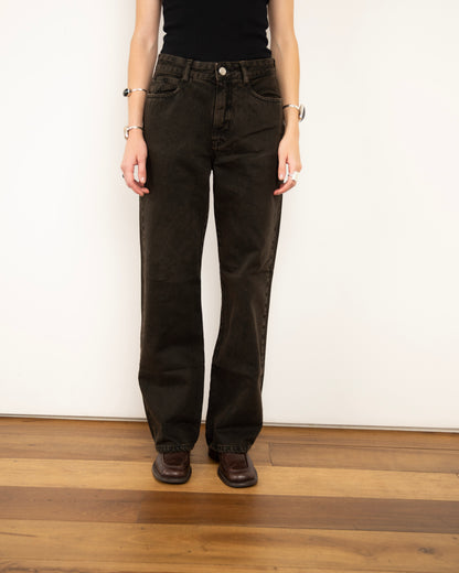 Calça Jeans Logo Preta