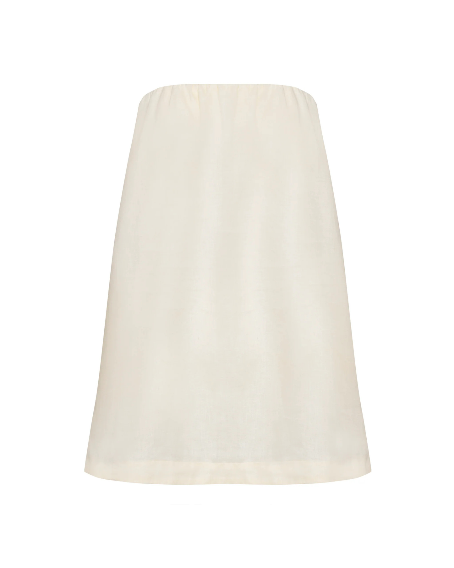 Vestido Mini Tomara que Caia Linho Manteiga