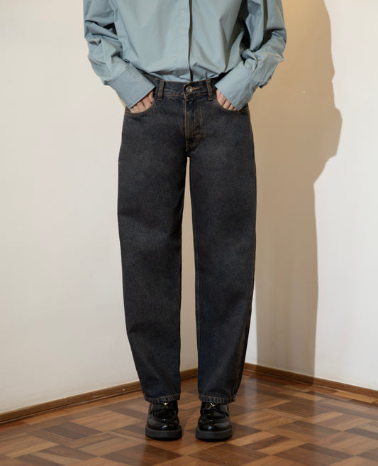 Calça Balloon Jeans Marrom