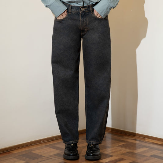 Calça Balloon Jeans Marrom