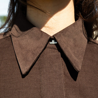 Camisa Veludo Marrom