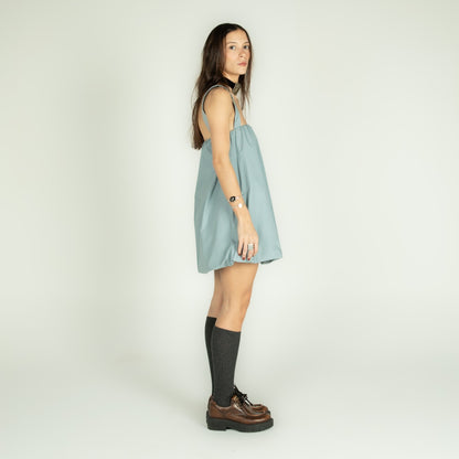 Vestido Balloon Azul