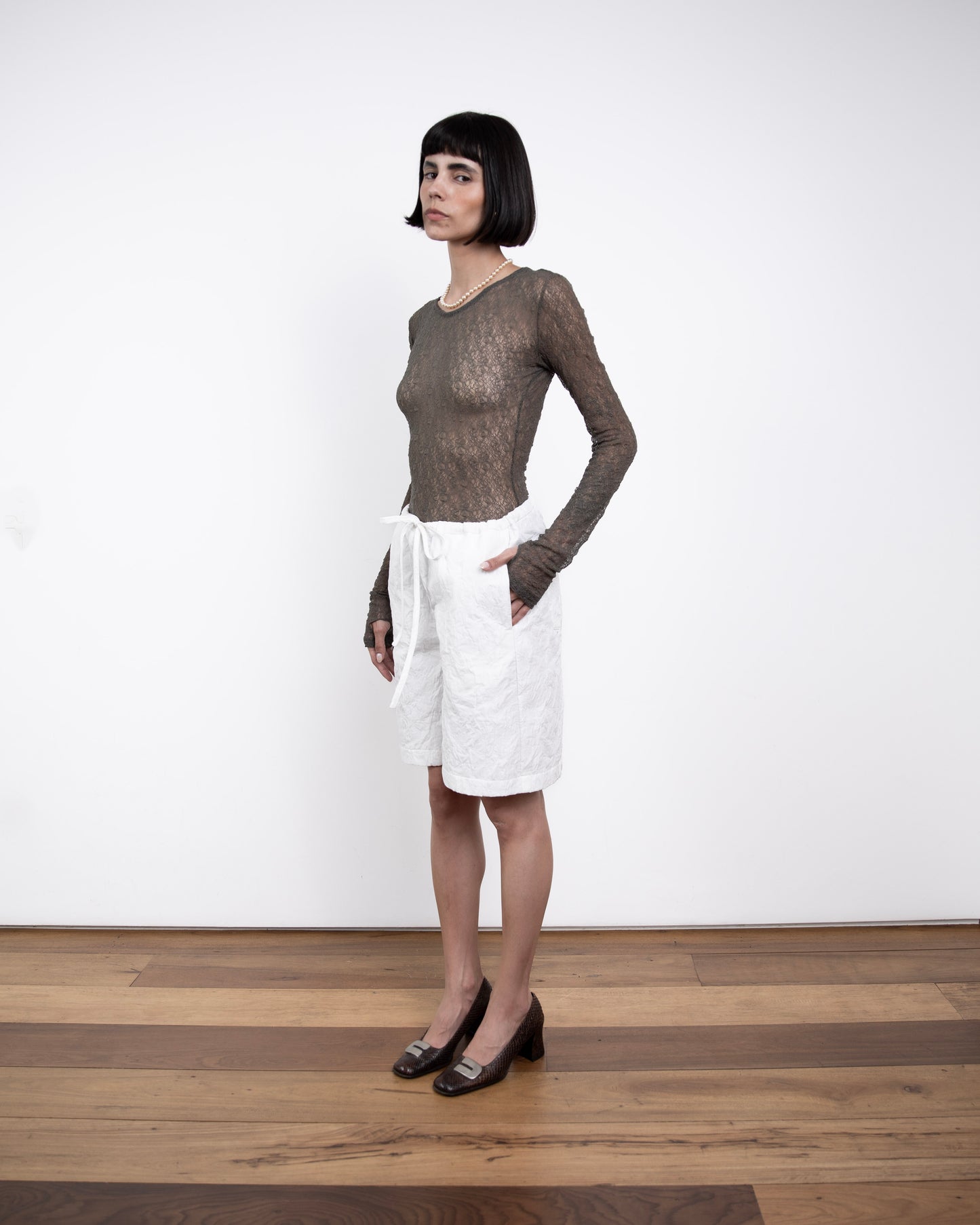 Bermuda Matelassê Branca Limited Edition